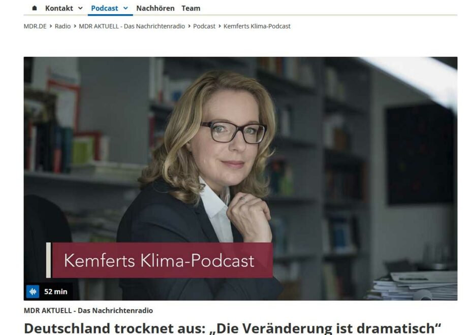 Podcast zum Thema ‚Deutschland trocknet aus‘