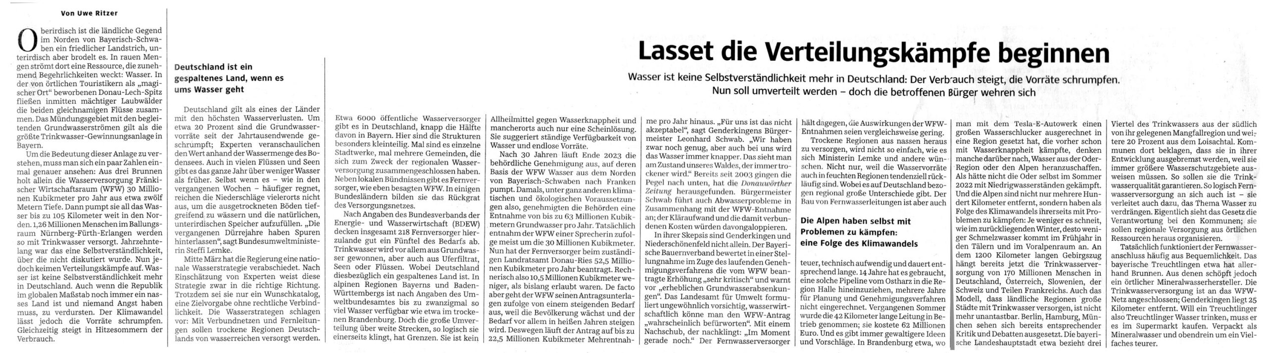 Artikel von Uwe Ritzer vom 27.04.203 aus der Süddeutschen Zeitung.